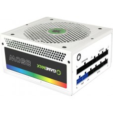 Блок питания 1050W ATX; "GameMax" [RGB-1050 PRO White ]12sm Fan, 80+ Gold, Active PFC