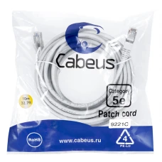 Патч-корд Cabeus PC-FTP-RJ45-Cat.5e-20m-LSZH серый