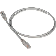 Патч-корд TWT (TWT-45-45-5.0-GY) UTP кат.5e. с заливными колпачками. 5.0 м. серый