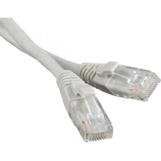 Патч-корд TWT TWT-45-45-10-GY вилка RJ-45-вилка RJ-45 кат.5е 10м серый ПВХ