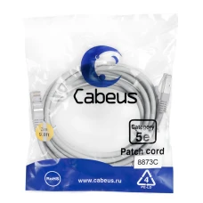 Патч-корд Cabeus PC-FTP-RJ45-Cat.5e-3m-LSZH серый