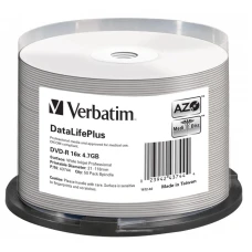 DVD-R диск Verbatim Wide Inkjet Printable (43744)