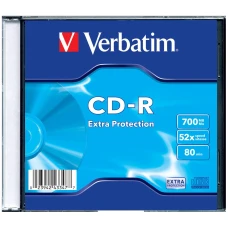 CD-R диск Verbatim 700Mb 52x Slim case (43347)