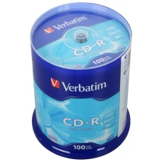 CD-R диск Verbatim 700MB 52x DataLife Cake Box (43411)