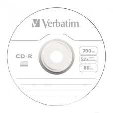 CD-R диск Verbatim 700MB 52x bulk (43787)