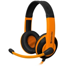 Наушники Defender Warhead G-120 черный/оранжевый (64099)