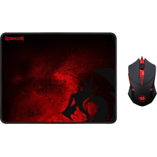 Мышь Redragon M601BA с ковриком Black (78226)