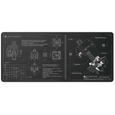 Коврик для мыши Дарк Проджект MD3a Aquamarine черный (DP-MD-0041)