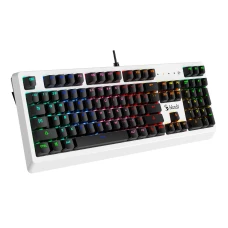Клавиатура A4Tech Bloody USB LED белый/черный (B810RC)