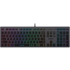 Клавиатура A4Tech Fstyler серый/неоновая подсветка (FX60H GREY/NEON)