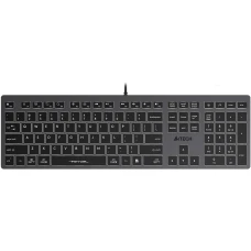 Клавиатура A4Tech Fstyler серый/белая подсветка (FX60H GREY/WHITE)