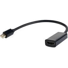Переходник Cablexpert miniDisplayPort-HDMI черный (A-mDPM-HDMIF-02)