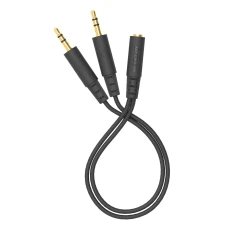 Адаптер аудио A4Tech Jack 3.5 (f)/2xJack 3.5 (m) 0.2м черный (AD-4P)