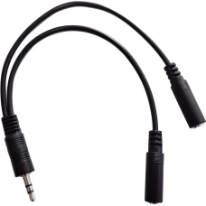 Адаптер аудио Buro BU-2XJACK-JACK 0.2м черный