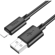 Кабель Hoco X88 Gratified Lightning 1м черный