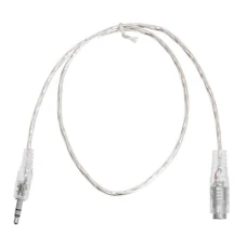Кабель-удлинитель аудио Buro CAB025-1m Jack 3.5 (m)/Jack 3.5 (f)1м. прозрачный