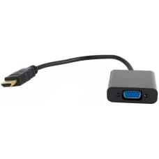 Переходник Cablexpert A-HDMI-VGA-04 HDMI -> VGA 19M/15F, длина 15см