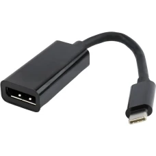 Переходник Cablexpert USB A-CM-DPF-01, USB Type-C/DisplayPort, 15см, пакет