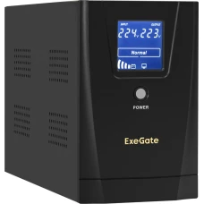 Источник бесперебойного питания ExeGate SpecialPro Smart LLB-2000.LCD.AVR.2SH.RJ.USB (EX292632RUS)