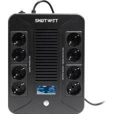 Источник бесперебойного питания Smartwatt SAFE PRO LCD 800 черный (3703020280002)