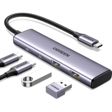 USB-хаб Ugreen CM473-15395 Space Gray (15395)