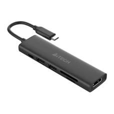 USB-хаб A4Tech DST-60C серый