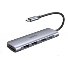 USB-хаб Ugreen CM195-70411 Space Gray (70411)