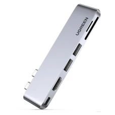 USB-хаб Ugreen CM380-80856 Space Gray (80856)