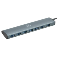 USB-хаб Digma HUB-7U3.0-UC-G серый
