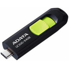 USB Flash-накопитель A-Data ACHO-UC300-64G-RBK/GN 64Gb черный/зеленый