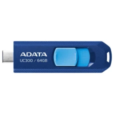 USB Flash-накопитель A-Data ACHO-UC300-64G-RNB/BU 64GB синий/голубой
