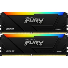 Оперативная память Kingston Fury Beast RGB DDR4 64GB (KF436C18BB2AK2/64)