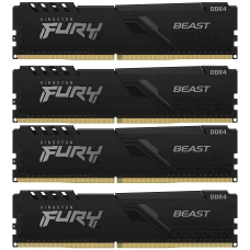 Оперативная память Kingston Fury Beast 4x8GB DDR4 PC4-28800 (KF436C17BBK4/32)