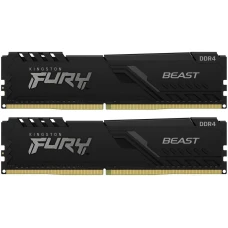 Оперативная память Kingston Fury Beast 2x16GB DDR4 PC4-25600 (KF432C16BBK2/32)