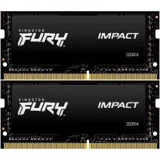 Оперативная память Kingston Fury Impact 32GB 2x16GB PC4-25600 DDR4-3200 CL20 (KF432S20IBK2/32)