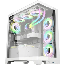 Корпус 1stPlayer Mi8 без БП White (MI8-WH-3FC7R-W-1FC7-W)