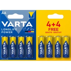 Батарейка Varta Longlife Power 4906 AA BL4+4