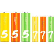 Батарейка ZMI ZI5 LR24 rainbow alkaline battery ZI5 AA 12pcs+ZI7 AAA 12pcs