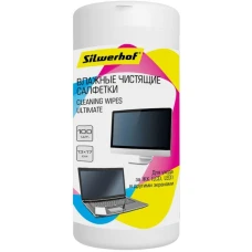 Салфетки для экранов Silwerhof Ultimate 100шт (1937802)
