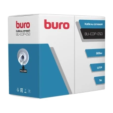 Кабель сетевой Buro BU-COP-050 cat5E 305м серый