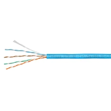 Кабель витая пара Cabeus UTP-4P-Cat.5e-SOLID-LSZH-BL-100 синий