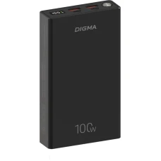 Портативное зарядное устройство Digma DGPD100WA черный (DGPD20A100ABK)