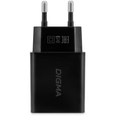 Сетевое зарядное устройство Digma DGW2D черный (DGW2D0F110BK)