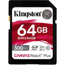 Карта памяти Kingston Canvas React Plus 64Gb (SDR2/64GB)