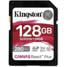 Карта памяти Kingston Canvas React Plus 128GB (SDR2V6/128GB)