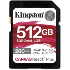 Карта памяти Kingston Canvas React Plus SDXC 512GB (SDR2V6/512GB)