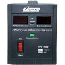 Стабилизатор напряжения PowerMan AVS 1000D Black