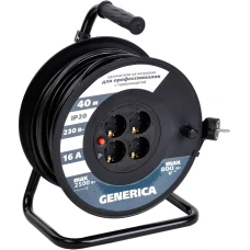 Удлинитель на катушке Generica УК40 (WKP20-16-04-40-G)