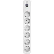 Сетевой фильтр Powercom SP-06W 5.0м белый/серый