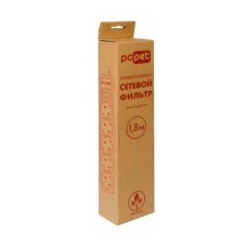 Сетевой фильтр PC Pet AP01006-3-BK черный
